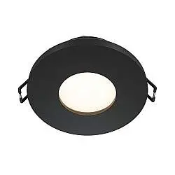 Faretto Da Incasso Moderno Stark Tondo Alluminio Nero 1 Luce