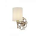 Applique Contemporanea Anna Metallo Colore Oro 1 Luce Diffosore In Pvc Crema H007WL-01G