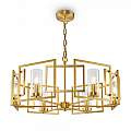 Lampadario Contemporaneo Bowi Struttura In Metallo Colore Oro 6 Luci H009PL-06G