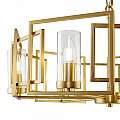 Lampadario Contemporaneo Bowi Struttura In Metallo Colore Oro 6 Luci H009PL-06G