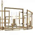 Lampadario Contemporaneo Bowi Struttura In Metallo Colore Oro 8 Luci H009PL-08G