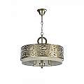 Lampadario Contemporaneo Venera Metallo Ottone 3 Luci Diffusore In Pvc H260-03-N