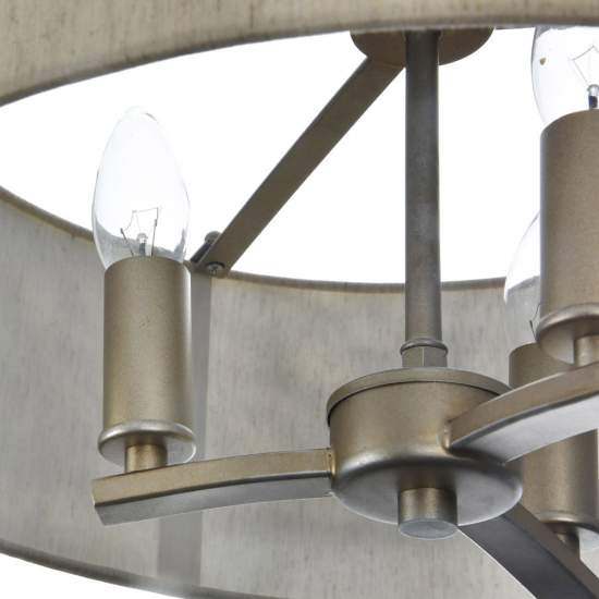 Lampadario Contemporaneo Venera Metallo Ottone 3 Luci Diffusore In Pvc H260-03-N