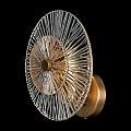 Applique Contemporanea Aster 1 Luce Con Diffusore Vetro E Rosone Oro In Metallo MOD007WL-01G