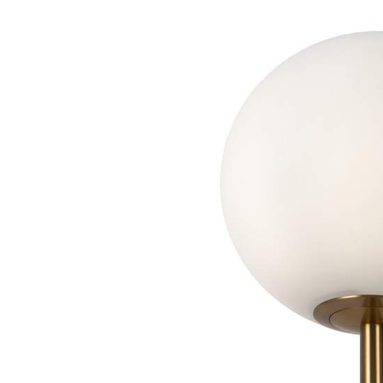 Piantana Contemporanea Ring Metallo Ottone 1 Luce E Diffusore Bianco | Piantane - Lampade da Terra | Luce Art Shop Piantana Contemporanea Ring Metallo Ottone 1 Luce E Diffusore Bianco | Maytoni