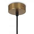 Lampadario Contemporaneo Ring Metallo Ottone 4 Luci E Diffusori Bianchi MOD013PL-04BS1