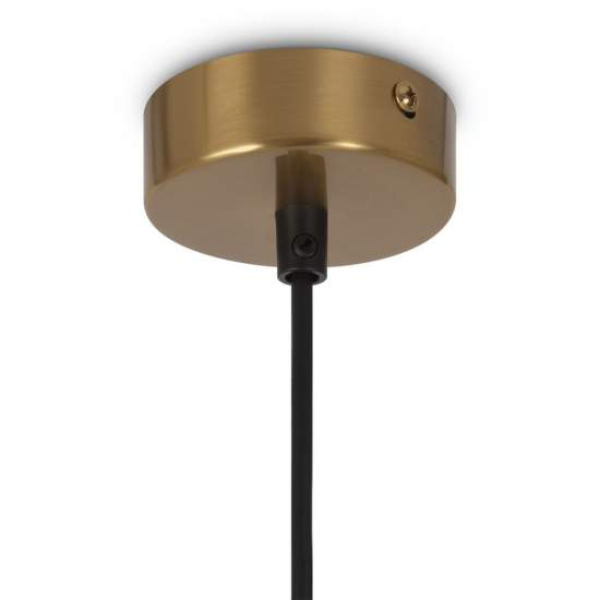 Lampadario Contemporaneo Ring Metallo Ottone 4 Luci E Diffusori Bianchi MOD013PL-04BS1
