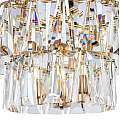 Lampadario Contemporaneo Puntes Metallo Oro 18 Luci MOD043PL-18G