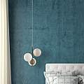 Sospensione Contemporanea Nostalgia Metallo Oro Opaco 3 Luci Diffusori Bianchi MOD048PL-03G