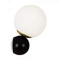 Applique Contemporanea Nostalgia Metallo Oro Opaco 1 Luce Diffusore Bianco MOD048WL-01G