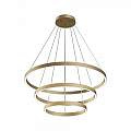 Lampadario A Sospensione Moderno Rim Alluminio Ottone 3 Led 115W MOD058PL-L100BS4K