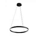 Lampadario A Sospensione Moderno Rim Alluminio Nero Led 37W MOD058PL-L32B4K