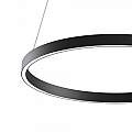 Lampadario A Sospensione Moderno Rim Alluminio Nero Led 37W MOD058PL-L32B4K