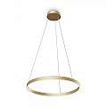 Lampadario A Sospensione Moderno Rim Alluminio Ottone 1 Led 37W MOD058PL-L32BS4K