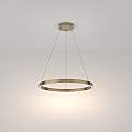 Lampadario A Sospensione Moderno Rim Alluminio Ottone 1 Led 37W MOD058PL-L32BS4K