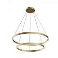 Lampadario A Sospensione Moderno Rim Alluminio Ottone 2 Led 88W MOD058PL-L74BS4K