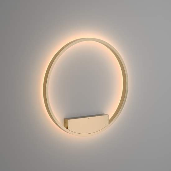 Applique Da Parete Moderno Rim Alluminio Ottone 1 Luce Led 37W MOD058WL-L35BS3K