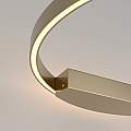 Applique Da Parete Moderno Rim Alluminio Ottone 1 Luce Led 37W MOD058WL-L35BS3K