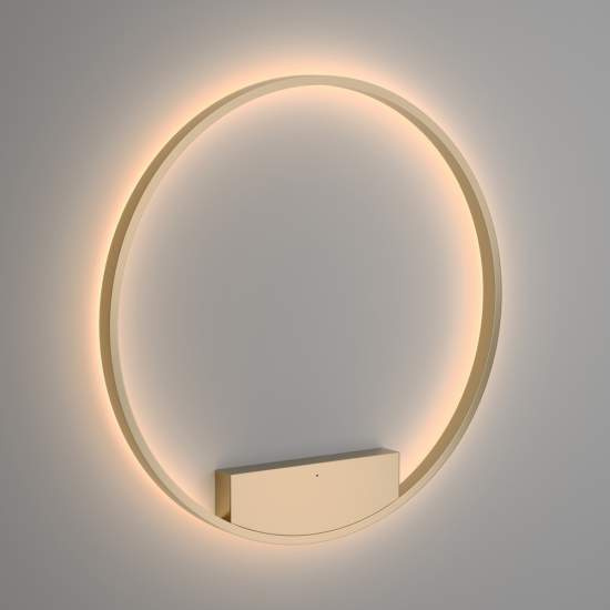 Applique Da Parete Moderno Rim Alluminio Ottone 1 Luce Led 51W MOD058WL-L50BS3K