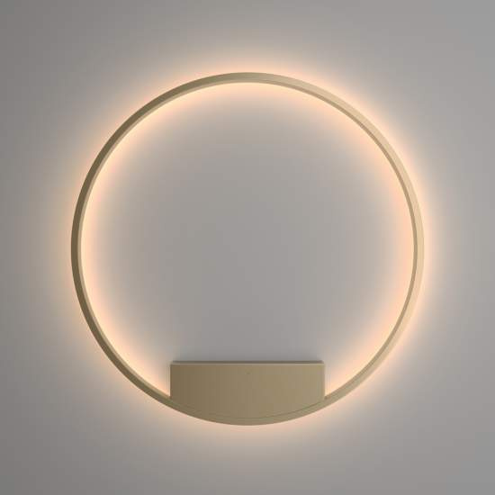 Applique Da Parete Moderno Rim Alluminio Ottone 1 Luce Led 51W MOD058WL-L50BS3K