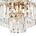 Lampadario Contemporaneo Revero Metallo Ottone 7 Luci Diffusori Vetro MOD085PL-07BS