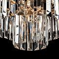 Lampadario Contemporaneo Revero Metallo Ottone 7 Luci Diffusori Vetro MOD085PL-07BS