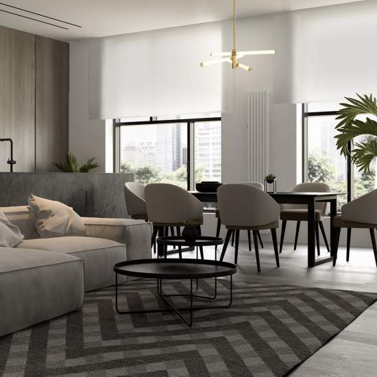 Lampadario A Sospensione Moderno Axis Alluminio Oro Acrilico 3 Luci Led 28W MOD106PL-L28G3K
