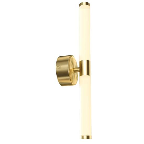 Applique Da Parete Moderno Axis Alluminio Oro Acrilico 1 Luce Led 10W MOD106WL-L10G3K