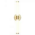 Applique Da Parete Moderno Axis Alluminio Oro Acrilico 1 Luce Led 10W MOD106WL-L10G3K