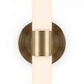 Applique Da Parete Moderno Axis Alluminio Oro Acrilico 1 Luce Led 10W MOD106WL-L10G3K