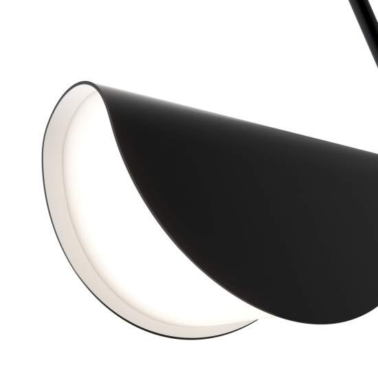 Lampadario A Sospensione Moderno Mollis Metallo Nero Acrilico 1 Luce G9 7W MOD126PL-01B