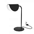 Lampada Da Tavolo Moderno Mollis Metallo Nero Acrilico 1 Luce G9 7W MOD126TL-01B