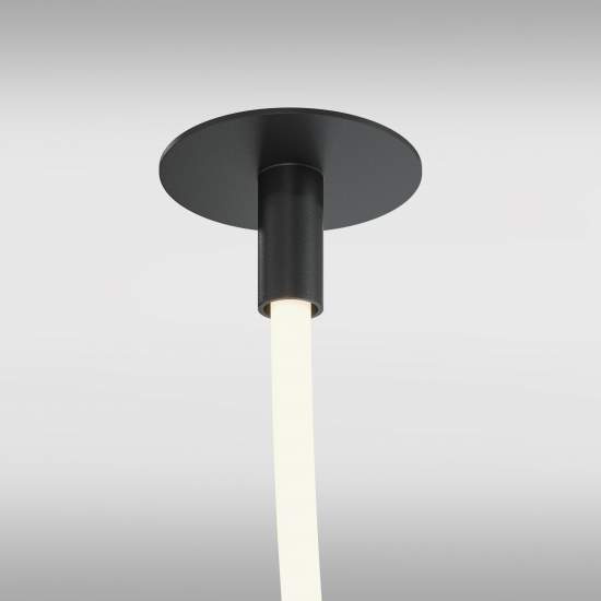 Lampadario A Sospensione Moderno Tau Alluminio Nero Luce Led 40W MOD146PL-L40B3K
