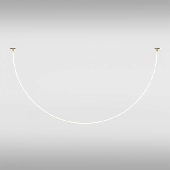 Lampadario A Sospensione Moderno Tau Alluminio Oro Luce Led 40W MOD146PL-L40G3K