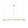 Lampadario A Sospensione Moderno Tau Alluminio Oro Luce Led 21W MOD166PL-L20G3K