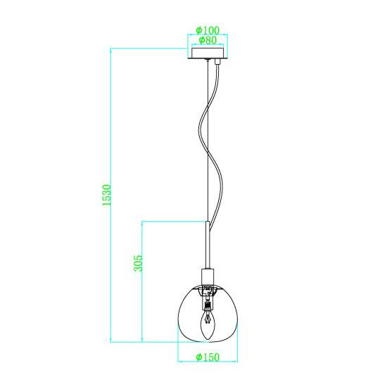 Sospensione Contemporanea Erich Metallo Nichel 1 Luce E Diffusore Bianco MOD221-PL-01-N