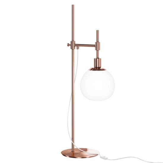 Lampada Da Scrivania Contemporanea Erich Struttura In Metallo Oro Rosa 1 Luce MOD221-TL-01-G