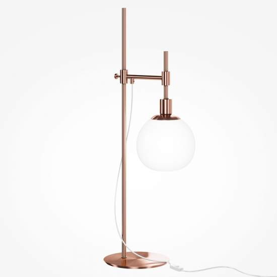 Lampada Da Scrivania Contemporanea Erich Struttura In Metallo Oro Rosa 1 Luce MOD221-TL-01-G
