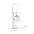 Lampada Da Scrivania Contemporanea Erich Struttura In Metallo Oro Rosa 1 Luce MOD221-TL-01-G
