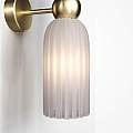 Applique Contemporanea Antic Metallo Oro 2 Luci Diffusore In Vetro MOD302WL-02W