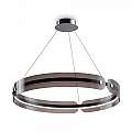 Lampadario A Sospensione Moderno Interstellar Metallo Grigio Luce Led 41W MOD309PL-L40GR4K