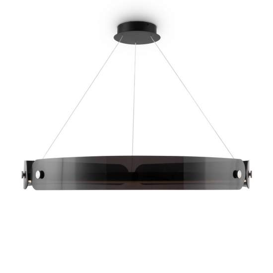 Lampadario A Sospensione Moderno Interstellar Metallo Grigio Luce Led 41W MOD309PL-L40GR4K