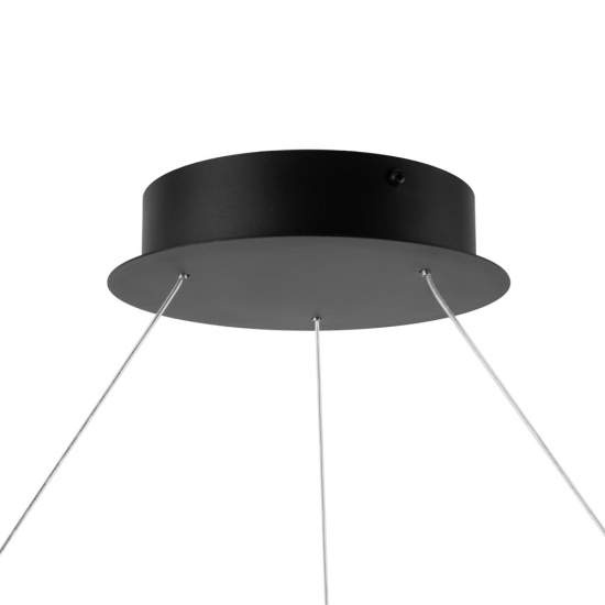 Lampadario A Sospensione Moderno Interstellar Metallo Grigio Luce Led 41W MOD309PL-L40GR4K
