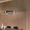 Lampadario A Sospensione Moderno Interstellar Metallo Grigio Luce Led 41W MOD309PL-L40GR4K