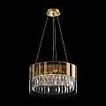 Lampadario Contemporaneo Wonderland Acciaio Oro 4 Luci Diffusori Vetro MOD313PL-04G