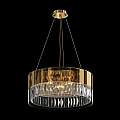 Lampadario Contemporaneo Wonderland Acciaio Oro 6 Luci Diffusori Vetro MOD313PL-06G