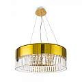 Lampadario Contemporaneo Wonderland Acciaio Oro 6 Luci Diffusori Vetro MOD313PL-06G
