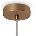 Lampadario Minimal Basic Form Piccolo In Metallo Oro 1 Luce E Diffusore Bianco MOD321PL-01G1