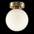 Applique Contemporanea Basic Form Piccola In Metallo Colore Oro 1 Luce MOD321WL-01G1
