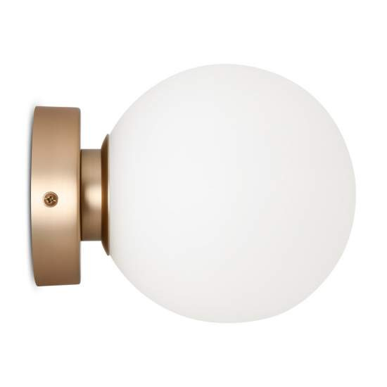 Applique Contemporanea Basic Form Piccola In Metallo Colore Oro 1 Luce MOD321WL-01G1